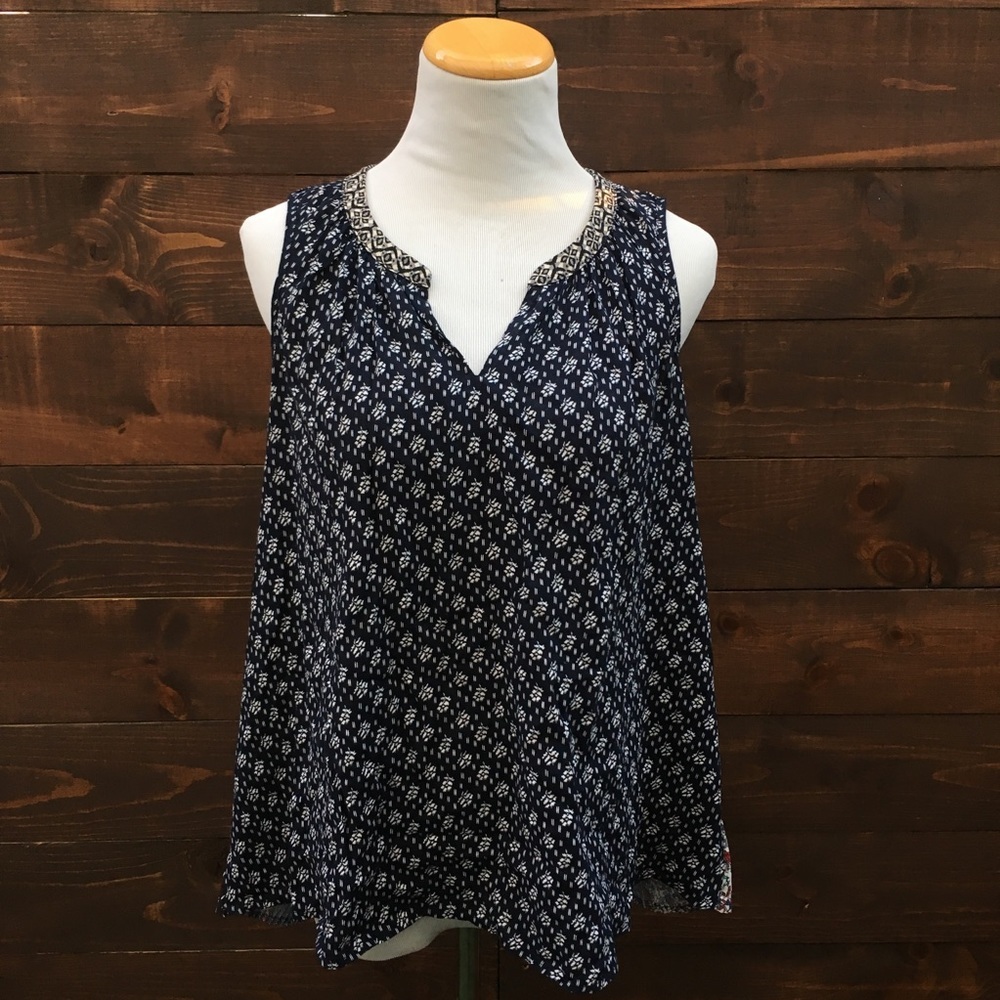 Anthropologie One September Tamarosa Patchwork Top